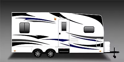 RV Trailer Hauler Camper Motor-home Large Decals/Graphics Kits 24-k-13 • $100
