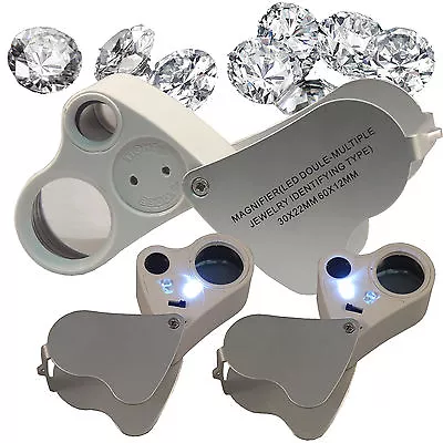 New 30X 60X Magnifier Jewelry Magnifier Magnifying Glass Loupe Loop SHIP FROM US • $7.99