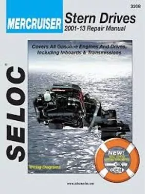 New Seloc Mercruiser Sterndrive Motor Engine Repair Manual 2001-13 SEC 3208 • $45.96