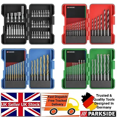 Parkside Drill Bits Set - HSS Steel | Masonry | Wood Or Screwdriver Bit Set • £10.99