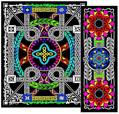 Geometric Vine - Large 23x20 Inch Fuzzy Velvet Coloring Poster • $8.99