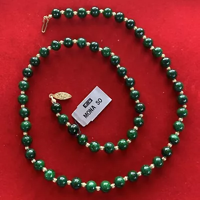 Mona So Brand Genuine Stone Green 22 Inches • $18