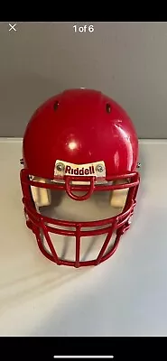 Riddell Revo Speed Youth Large Football Helmet (Red W/ Red Face Mask) • $50