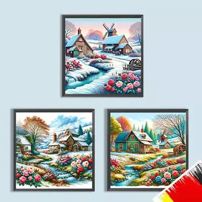 5D Diamond Painting DIY Round Drill Country House Home Decoration Kunstha • £5.95