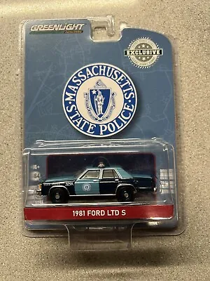 1/64 Greenlight   Massachusetts State Police   1981 Ford Ltd Police Cruser# 329a • $22