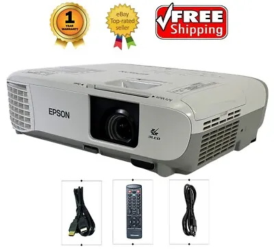 Refurbished Epson PowerLite X39 3LCD Projector 3500 ANSI HD 1080p HDMI W/Remote • $171.02