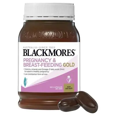 Blackmores Pregnancy & Breastfeeding Gold Vitamin 180 Capsules • $45.99