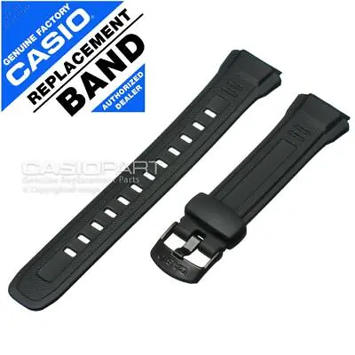 Genuine Casio Black Rubber Watch Band Strap Wave Ceptor WV-58 WV-58A-1AV WV-M60 • $12.95