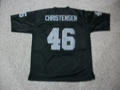 TODD CHRISTENSEN Unsigned Custom Black LA/Oakland Sewn New Football Jersey S-3XL • $38.05