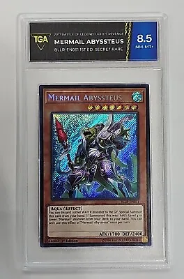 YUGIOH TGA 8.5 MERMAIL ABYSSTEUS BLLR-EN051 1ST Edition TGA • $22.22