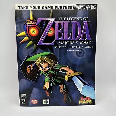 Bradygames Legend Of Zelda Majoras Mask Strategy Guide - USED W/ Poster Attached • $39.97
