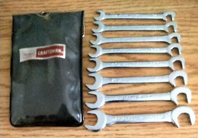 Vintage Sears Craftsman 8pc SAE #9-4306 Open End Ignition Wrench Set NEVER USED • $25