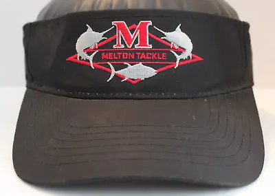 Melton Tackle Anaheim California Black Adjustable Visor Embroidered Logos • $10