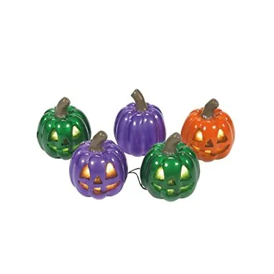 Department 56 Halloween Village Lit Shiny Pumpkin String Light Accessory 6009843 • $27.98