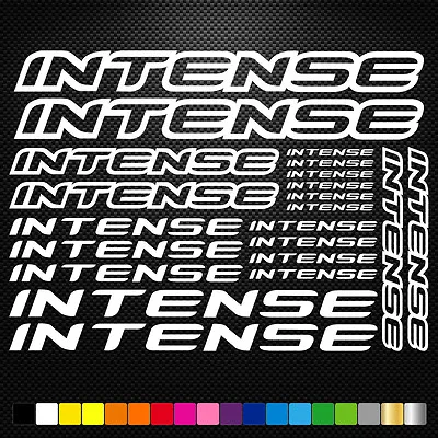 Fits  Intense Stickers Sheet Bike Frame Cycles Cycling Bicycle Mtb Road • $15.42