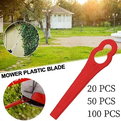 20-100Pcs Grass Trimmer Blades Plastic Ozito Weed For KULLER BOSCH Brushcutter • $17.75