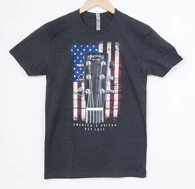 Official Martin American Flag Tee Shirt #18CM0132 @ LA Guitar Sales • $26.99