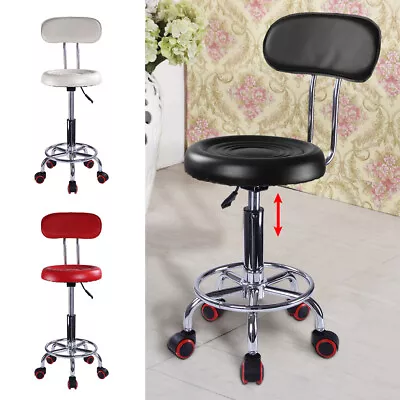 Adjustable Beauty Spa Salon Stool Massage Lift Hairdressing Round Swivel Chair • £29.69