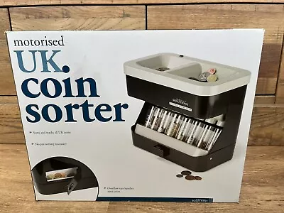 Brand New Vintage Perfect Solutions Motorised UK Coin Sorter Boxed • £15