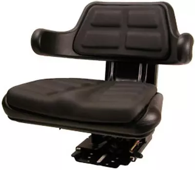 Raparts Fits Case IH Black Universal Tractor Seat W/Suspen Tracks & Adj Angle Ba • $206.99