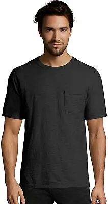 Hanes Mens Pocket Tee 1901 Heritage Dyed Short Sleeve Crewneck Tshirt • $6.99