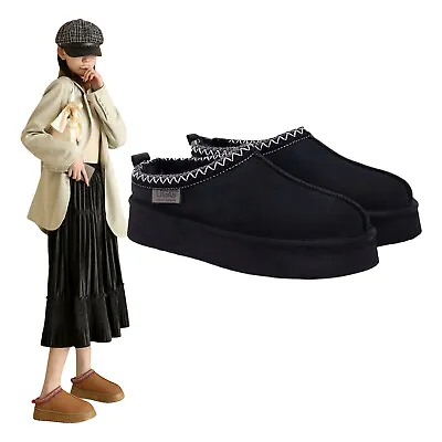 $74.09 • Buy UGG Premium Tassie Platform Slippers Womens Australian Sheepskin Wool Ankle Boot