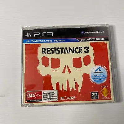 Resistance 3 PS3 Game Promo • $20