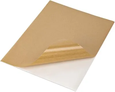 100 Full Sheet Kraft Paper Sticker Paper Printable Brown Labels 8.5  X 11  • $13.95