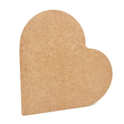 Freestanding Heart Love Wedding Shape MDF Wooden Craft Blank 18mm Large Diy Art • £4.35