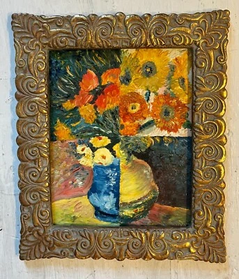 $980 • Buy Van Gogh Flowers, Original Oil Painting, Frame