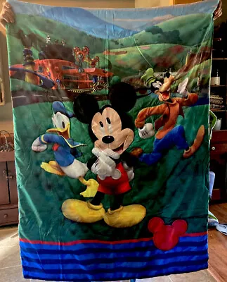 Disney 3 Piece Mickey Mouse Toddler Bedding Set Crib Sized Bed Sheets Comforter • $24