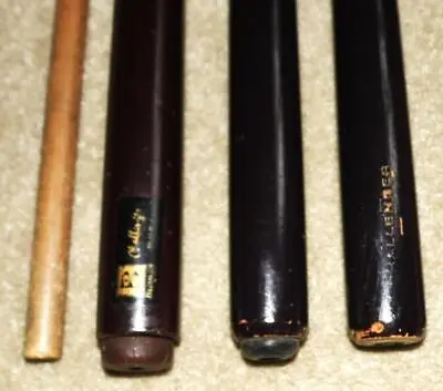 Brunswick Pool Cue Lot Of 3 + 1 Extra Short One-Piece Vintage Pool Table Sticks • $66