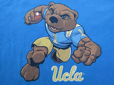 UCLA BRUINS Running BEAR Caricature Short Sleeve T-shirt Men S CAMPUS CREW NWOT • $21.99