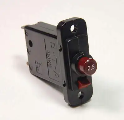 E-T-A (ETA) - 45-000-P-H - 2.5 Amp Circuit Breaker. SP 2.5Amp 250VAC • $14.98