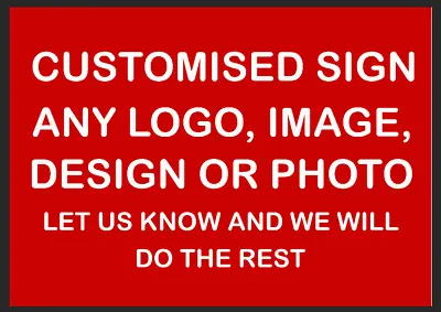 £9.49 • Buy Customised Custom Made Personalised Metal Sign Handmade Any ColourAny Logo Image
