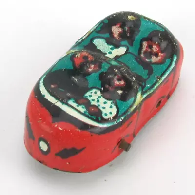 Vintage 1950's J Chein Roller Coaster Red Car Only Tin Litho Toy Parts Repair • $39