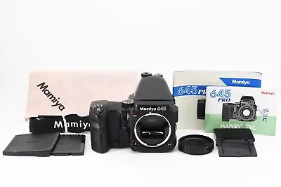  N MINT  Mamiya 645 PRO Body AE Prism Finder 120 Film Back From JAPAN 2104756 • $499.99