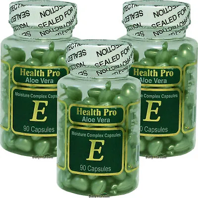 3 X NuHealth Pro Moisture Complex Aloe Vera 90 Soft Caps Free Shipping • $13.93