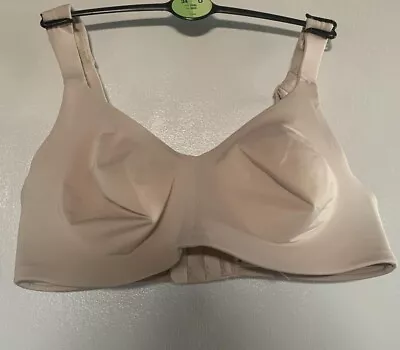 New Ex M&S Flexifit Non-Padded Minimiser Full Cup Bra 34D Almond • £9.99