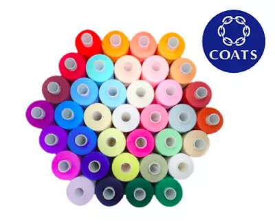 Coats Moon Overlocking Thread Sewing Machine Polyester Thread Cotton 1000 Yards • £11.99