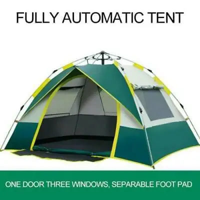 3-4 Person Automatic Instant Pop Up Tent  Outdoor Large Camping Hiking Tent US • $49.87