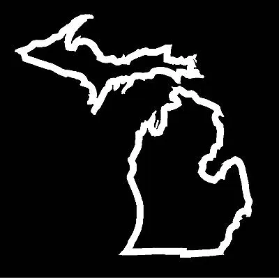 State Of Michigan Die Cut Window Sticker Decal (Upper And Lower Peninsula) • $3.68