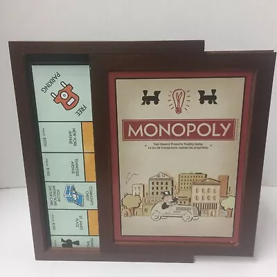 Monopoly Wooden Case Board Game Retro Style Parker Brothers • $18.47