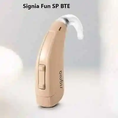 A Signia Fun SP Severe Loss Behind-The-Ear Digital 79/140 DB BTE Hearing Aid • $107.75