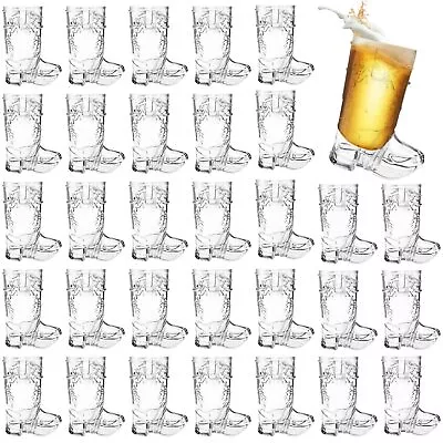 30 Pcs Mini Cowboy Boot Shot Glasses1oz Plastic Western Cowboy Beer MugsReusa... • $30.29