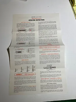 Centuri Flying Model Rocket Engine Operating Instructions NM Estes • $4.99