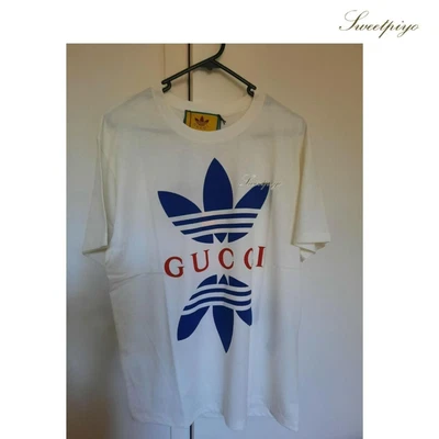 $1100 • Buy New Authentic Adidas X Gucci Cotton Jersey T-shirt Mens Size Small Unisex