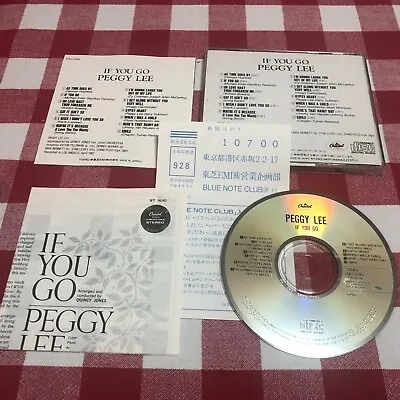 CD CLEAROUT - Peggy Lee - If You Go - As New Condition - Rare Japanese CD • £1.49
