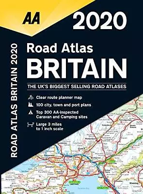 Road Atlas Britain 2020 Spiral Bound (AA Road Atlas Britain) By AA Publishing • £3.50