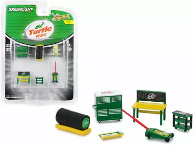  Turtle Wax  Shop Tool Accessories 6 Piece Set 1/64 By Greenlight 16020 C • $4.99